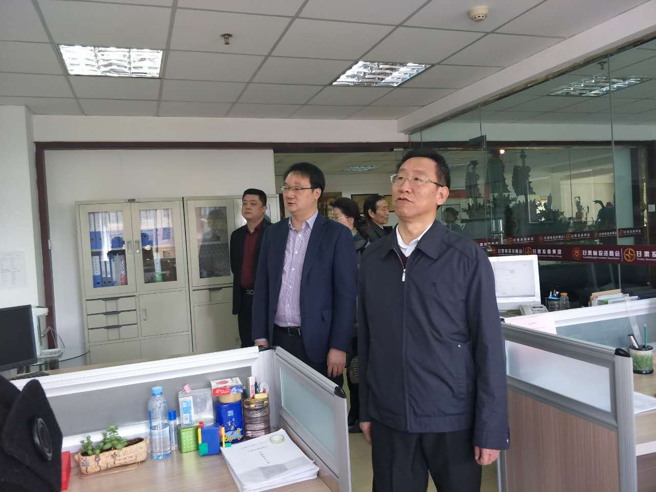 甘肃省工商联副主席柴绍豪一行莅临甘肃省投资商会调研