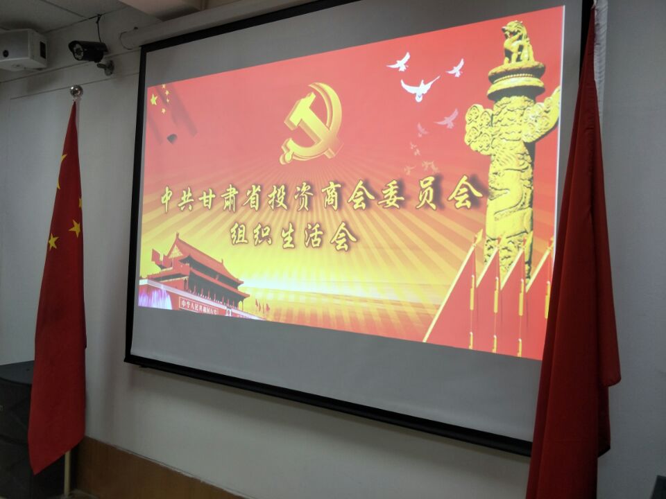 中共甘肃省投资商会委员会召开组织生活会和开展民主评议党员会议