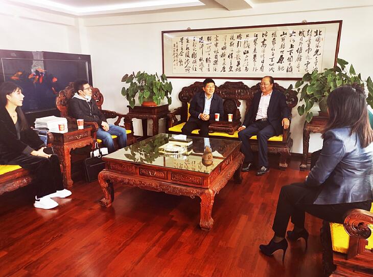 兰州新区经济合作局领导一行莅临甘肃省投资商会走访调研