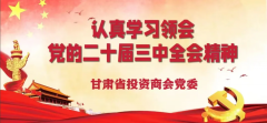 甘肃省投资商会党委组织会员学习党的二十届三中全会精神